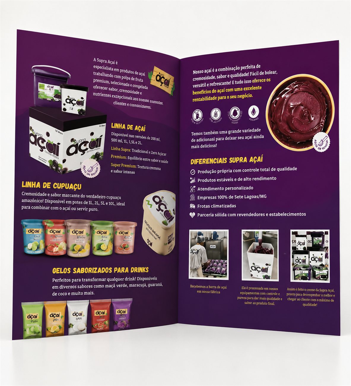 Folder personalizado — Supra Açaí